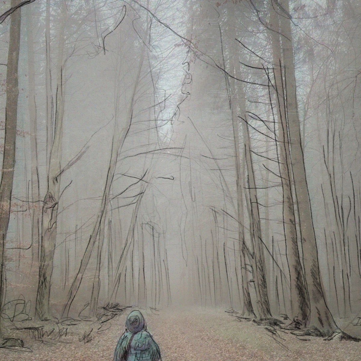 Zeichnung auf Fotografie